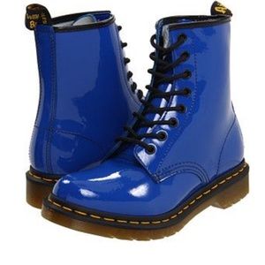 DR MARTENS ROYAL BLUE SHINY